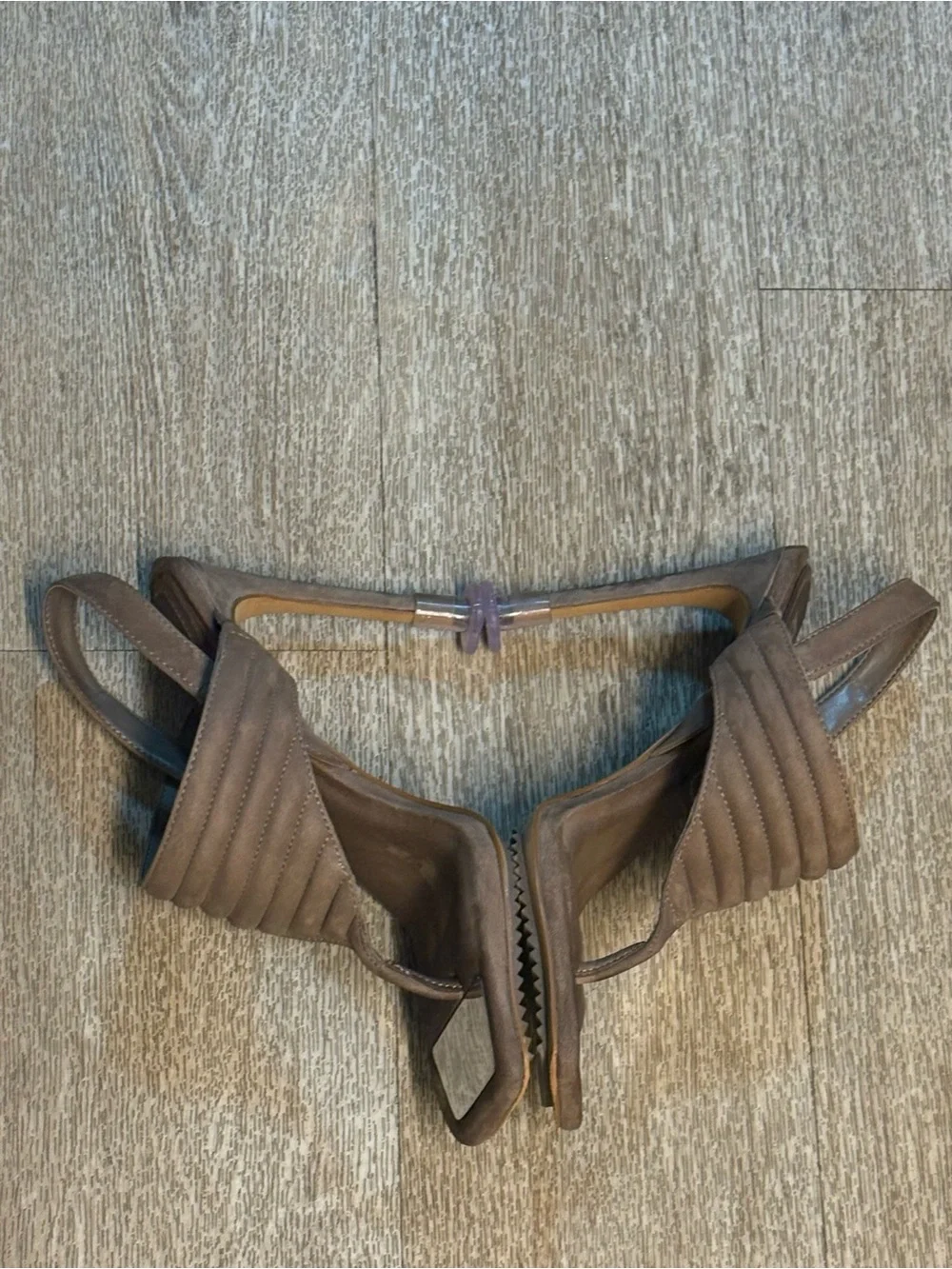 DKNY BROWN RANAE SUEDE SLINGBACK HEELS SIZE 9M